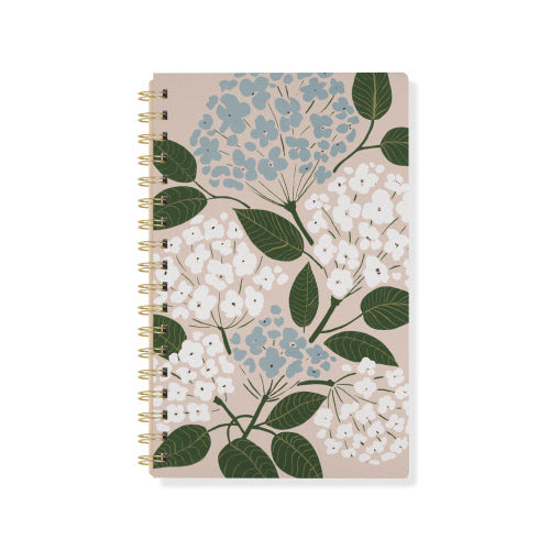 Hydrangeas Spiral Journal